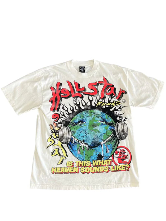Hellstar Studios Heaven on Earth Cream T-shirt